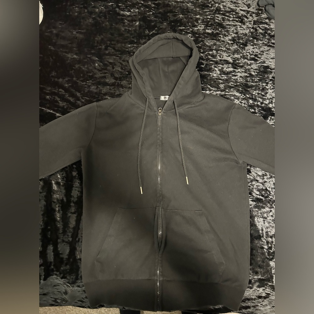 Ohoo Men's Zip Up Hoodie Lightweight Sweatshirt Full Zip Hooded Jacket